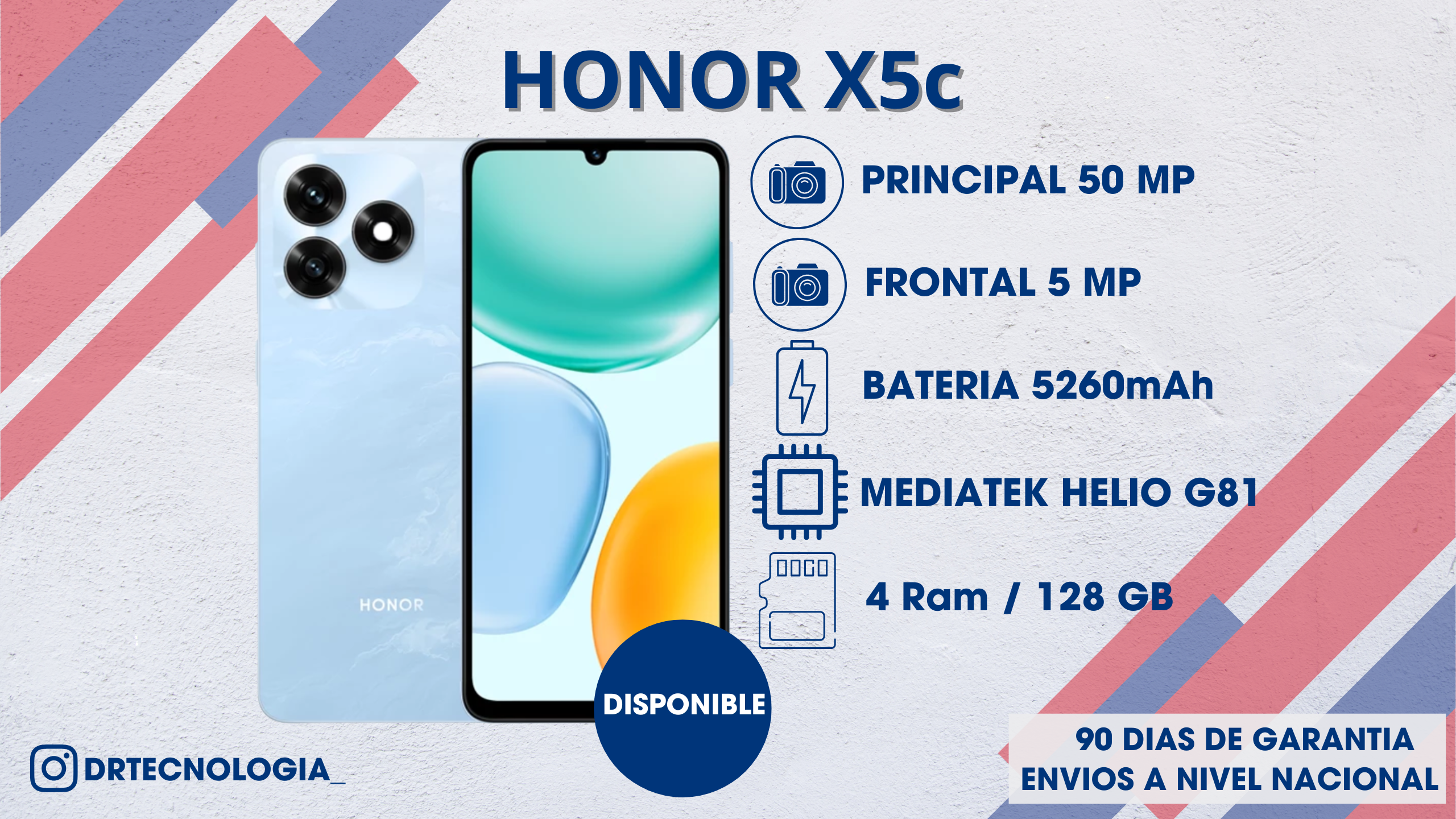 TELEFONO HONOR X5C 4/128GB 